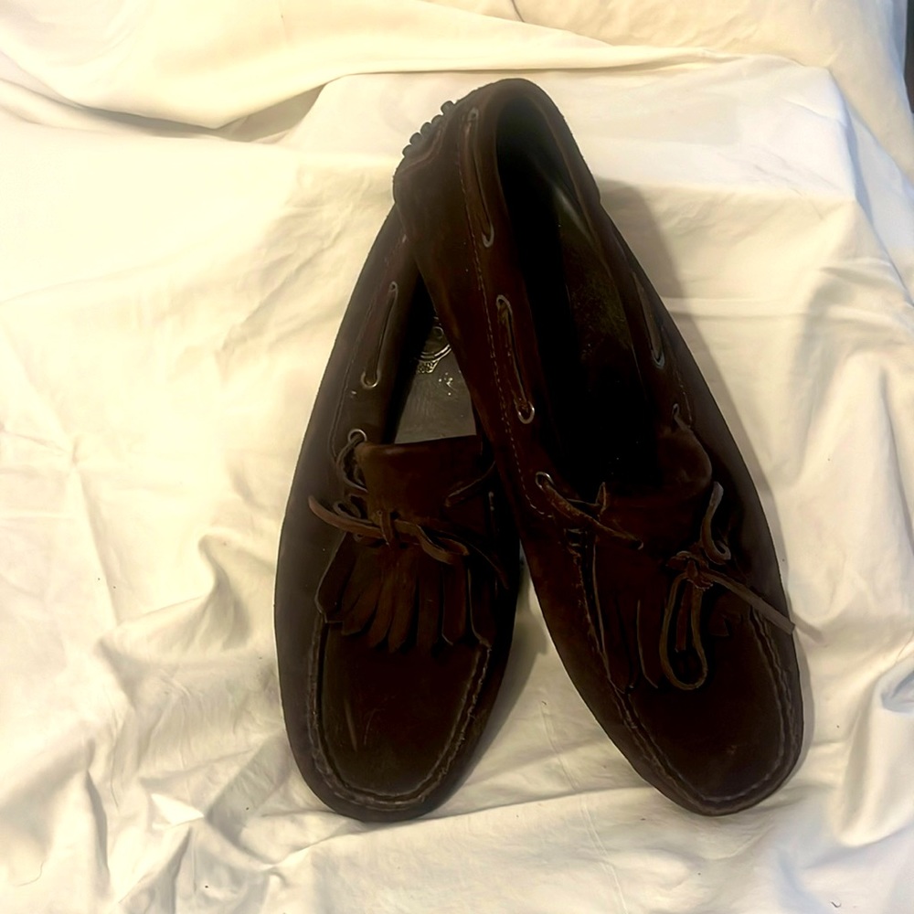 Tod’s Brown Sueded Tassel Driving Loafer Size 8